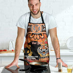 Personalised Tigers Rugby ANZAC Day Apron Last Post Poppy We Will Remember Them