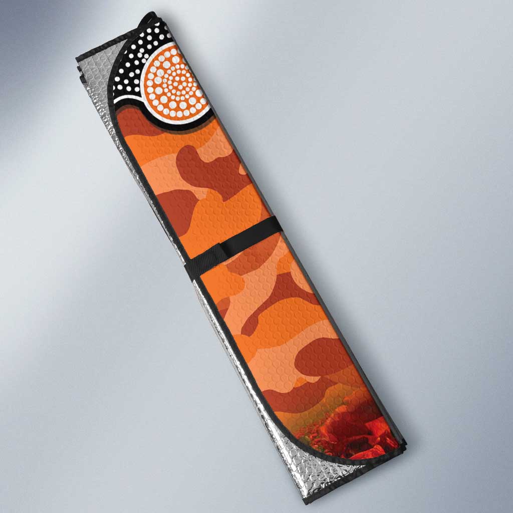 Personalised Tigers Rugby ANZAC Day Auto Sun Shade Last Post Poppy We Will Remember Them
