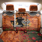 Personalised Tigers Rugby ANZAC Day Back Car Seat Cover Last Post Poppy We Will Remember Them
