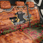 Personalised Tigers Rugby ANZAC Day Back Car Seat Cover Last Post Poppy We Will Remember Them
