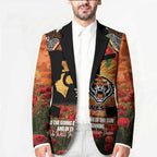Personalised Tigers Rugby ANZAC Day Blazer Last Post Poppy We Will Remember Them
