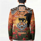 Personalised Tigers Rugby ANZAC Day Blazer Last Post Poppy We Will Remember Them