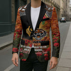 Personalised Tigers Rugby ANZAC Day Blazer Last Post Poppy We Will Remember Them