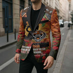 Personalised Tigers Rugby ANZAC Day Blazer Last Post Poppy We Will Remember Them