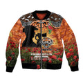 Personalised Tigers Rugby ANZAC Day Bomber Jacket Last Post Poppy We Will Remember Them