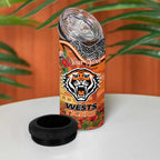 Personalised Tigers Rugby ANZAC Day 4 in 1 Can Cooler Tumbler Last Post Poppy We Will Remember Them