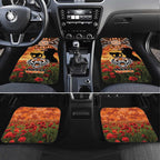 Personalised Tigers Rugby ANZAC Day Car Mats Last Post Poppy We Will Remember Them