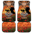 Personalised Tigers Rugby ANZAC Day Car Mats Last Post Poppy We Will Remember Them