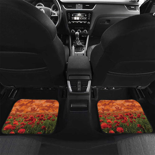 Personalised Tigers Rugby ANZAC Day Car Mats Last Post Poppy We Will Remember Them