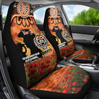 Personalised Tigers Rugby ANZAC Day Car Seat Cover Last Post Poppy We Will Remember Them