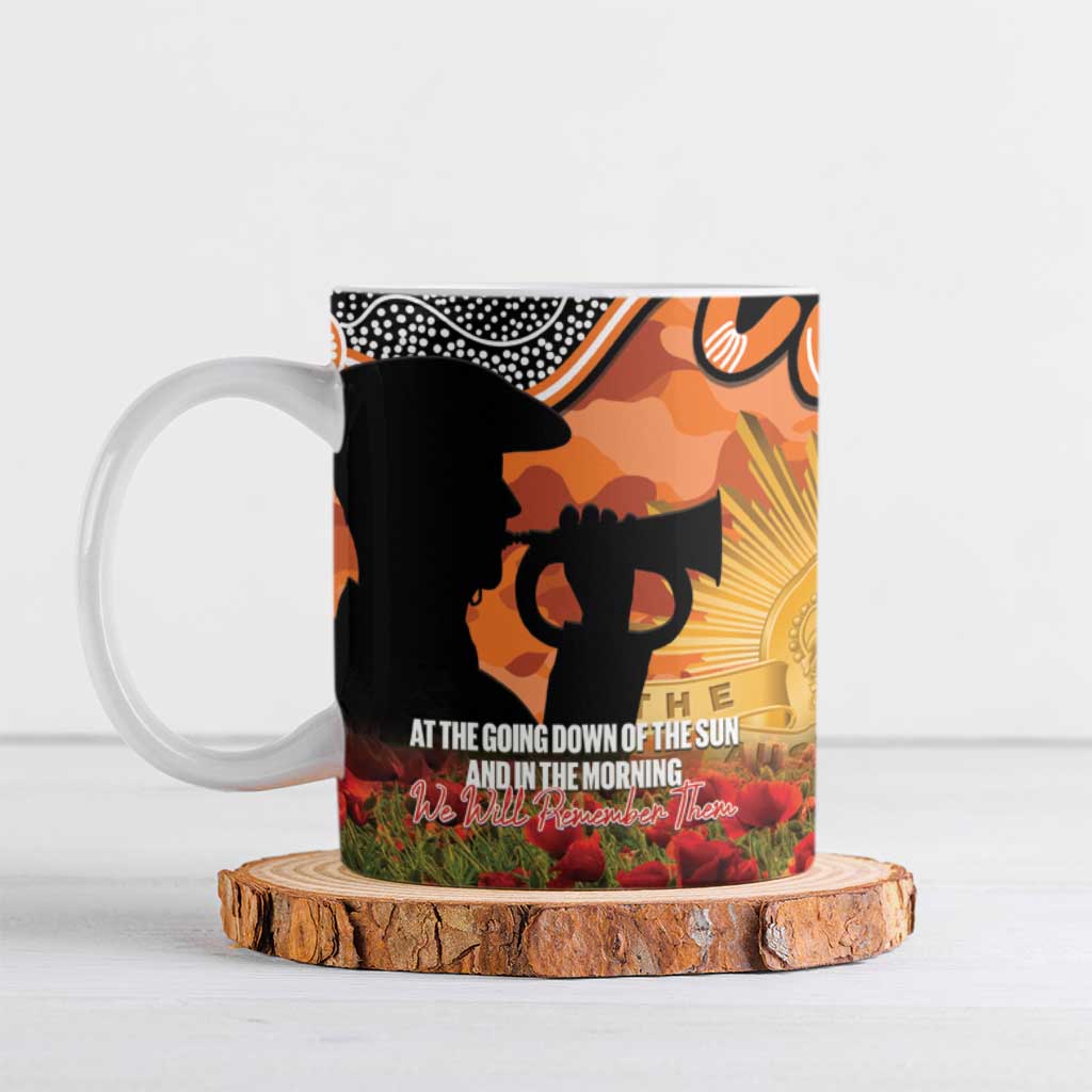 Personalised Tigers Rugby ANZAC Day Ceramic Mug Last Post Poppy We Will Remember Them
