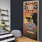 Personalised Tigers Rugby ANZAC Day Door Cover Last Post Poppy We Will Remember Them