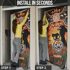 Personalised Tigers Rugby ANZAC Day Door Cover Last Post Poppy We Will Remember Them