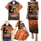 Personalised Tigers Rugby ANZAC Day Family Matching Puletasi and Hawaiian Shirt Last Post Poppy We Will Remember Them