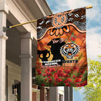 Personalised Tigers Rugby ANZAC Day Garden Flag Last Post Poppy We Will Remember Them