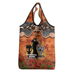 Personalised Tigers Rugby ANZAC Day Grocery Bag Last Post Poppy We Will Remember Them