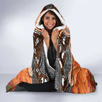 Personalised Tigers Rugby ANZAC Day Hooded Blanket Last Post Poppy We Will Remember Them