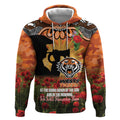 Personalised Tigers Rugby ANZAC Day Hoodie Last Post Poppy We Will Remember Them