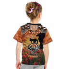 Personalised Tigers Rugby ANZAC Day Kid T Shirt Last Post Poppy We Will Remember Them