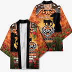 Personalised Tigers Rugby ANZAC Day Kimono Last Post Poppy We Will Remember Them