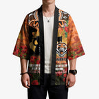 Personalised Tigers Rugby ANZAC Day Kimono Last Post Poppy We Will Remember Them