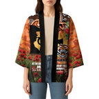 Personalised Tigers Rugby ANZAC Day Kimono Last Post Poppy We Will Remember Them