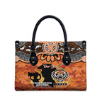 Personalised Tigers Rugby ANZAC Day Leather Bag Last Post Poppy We Will Remember Them