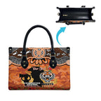 Personalised Tigers Rugby ANZAC Day Leather Bag Last Post Poppy We Will Remember Them
