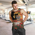 Personalised Tigers Rugby ANZAC Day Men Tank Top Last Post Poppy We Will Remember Them