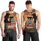 Personalised Tigers Rugby ANZAC Day Men Tank Top Last Post Poppy We Will Remember Them
