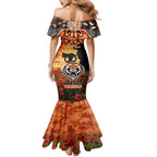 Personalised Tigers Rugby ANZAC Day Mermaid Dress Last Post Poppy We Will Remember Them