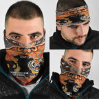 Personalised Tigers Rugby ANZAC Day Neck Gaiter Last Post Poppy We Will Remember Them