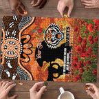 Personalised Tigers Rugby ANZAC Day Puzzle Last Post Poppy We Will Remember Them