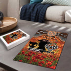Personalised Tigers Rugby ANZAC Day Puzzle Last Post Poppy We Will Remember Them