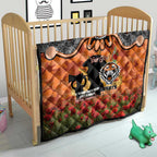 Personalised Tigers Rugby ANZAC Day Quilt Last Post Poppy We Will Remember Them