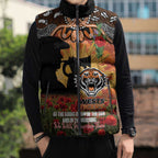 Personalised Tigers Rugby ANZAC Day Sleeveless Puffer Jacket Last Post Poppy We Will Remember Them