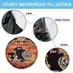 Personalised Tigers Rugby ANZAC Day Spare Tire Cover Last Post Poppy We Will Remember Them