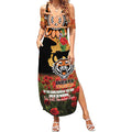 Personalised Tigers Rugby ANZAC Day Summer Maxi Dress Last Post Poppy We Will Remember Them