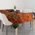 Personalised Tigers Rugby ANZAC Day Tablecloth Last Post Poppy We Will Remember Them