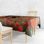 Personalised Tigers Rugby ANZAC Day Tablecloth Last Post Poppy We Will Remember Them