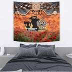 Personalised Tigers Rugby ANZAC Day Tapestry Last Post Poppy We Will Remember Them