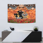 Personalised Tigers Rugby ANZAC Day Tapestry Last Post Poppy We Will Remember Them
