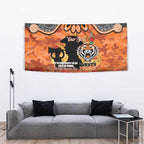 Personalised Tigers Rugby ANZAC Day Tapestry Last Post Poppy We Will Remember Them