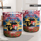 Personalised Knights Rugby ANZAC Day Laundry Basket Last Post Poppy We Will Remember Them