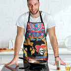 Personalised Knights Rugby ANZAC Day Apron Last Post Poppy We Will Remember Them
