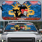 Personalised Knights Rugby ANZAC Day Auto Sun Shade Last Post Poppy We Will Remember Them
