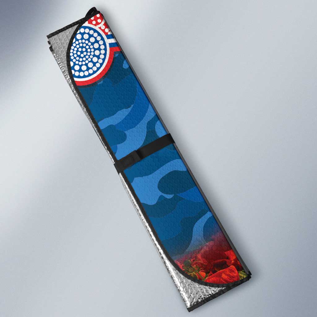 Personalised Knights Rugby ANZAC Day Auto Sun Shade Last Post Poppy We Will Remember Them