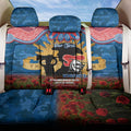 Personalised Knights Rugby ANZAC Day Back Car Seat Cover Last Post Poppy We Will Remember Them