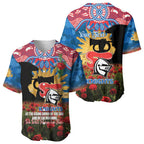 Personalised Knights Rugby ANZAC Day Baseball Jersey Last Post Poppy We Will Remember Them