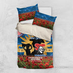 Personalised Knights Rugby ANZAC Day Bedding Set Last Post Poppy We Will Remember Them